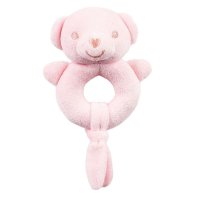 ERT60-P: Pink Eco Bear Rattle Toy